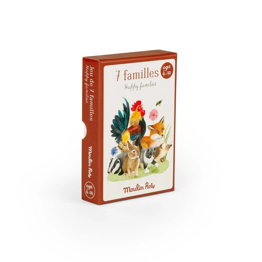 Moulin Roty, kaardimäng 7 perekonna mäng, kodukant Lauamängud/mängud - HellyK - Kvaliteetsed lasteriided, villariided, barefoot jalatsid