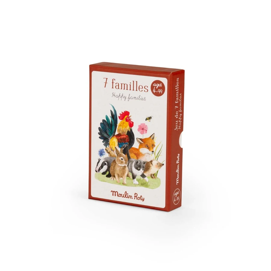 Moulin Roty, kaardimäng 7 perekonna mäng, kodukant Lauamängud/mängud - HellyK - Kvaliteetsed lasteriided, villariided, barefoot jalatsid