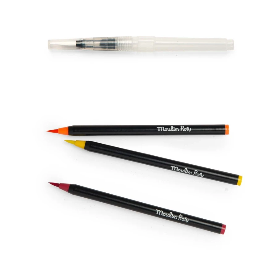 Moulin Roty Le jardin pintselpliiatsid 12tk Moulin Roty Le jardin pintselpliiatsid 12tk Joonistustarbed / meisterdamine / käsitöö - HellyK - Kvaliteetsed lasteriided, villariided, barefoot jalatsid