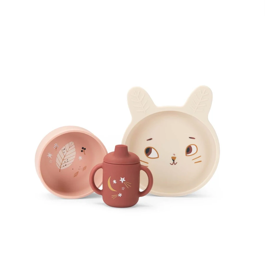 Moulin Roty silikoonist sööginõude komplekt Après la pluie Kodumaailm ja muud tarvikud - HellyK - Kvaliteetsed lasteriided, villariided, barefoot jalatsid