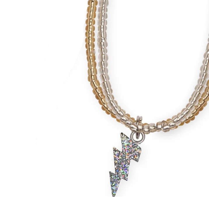 Great Pretenders Glitter Unicorn Lightning kaelakee (2 erinevat stiili) Great Pretenders ehted - HellyK - Kvaliteetsed lasteriided, villariided, barefoot jalatsid