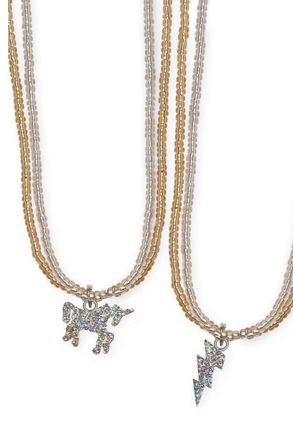 Great Pretenders Glitter Unicorn Lightning kaelakee (2 erinevat stiili) Great Pretenders ehted - HellyK - Kvaliteetsed lasteriided, villariided, barefoot jalatsid