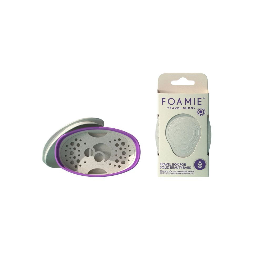 FOAMIE kaasaskantav karp tahkete keha- ja juuksehooldustoodete hoiustamiseks, lilla Hooldusvahendid, kosmeetika ja aksessuaarid - HellyK - Kvaliteetsed lasteriided, villariided, barefoot jalatsid