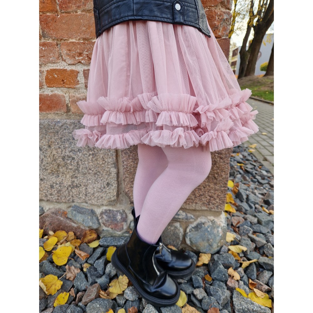 Vegateksa soojad ja pehmed meriinovillased sukkpüksid, heleroosa Villariided - HellyK - Kvaliteetsed lasteriided, villariided, barefoot jalatsid