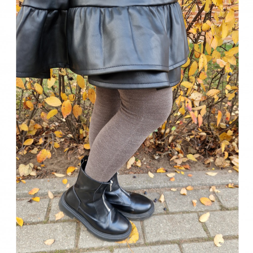 Vegateksa soojad ja pehmed meriinovillased sukkpüksid, pruun Villariided - HellyK - Kvaliteetsed lasteriided, villariided, barefoot jalatsid