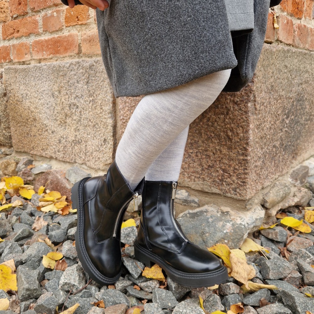 Vegateksa soojad ja pehmed meriinovillased sukkpüksid, helehall melange Villariided - HellyK - Kvaliteetsed lasteriided, villariided, barefoot jalatsid