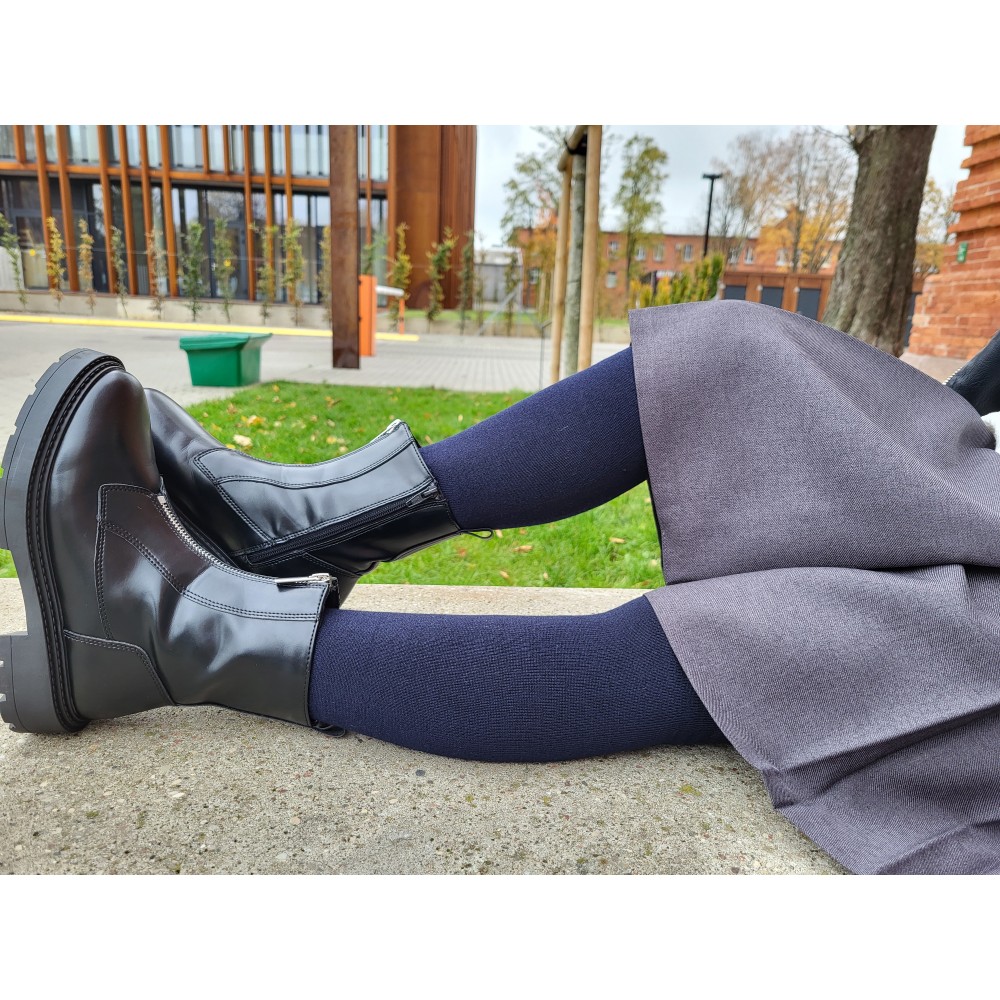 Vegateksa soojad ja pehmed meriinovillased sukkpüksid, tumesinine Villariided - HellyK - Kvaliteetsed lasteriided, villariided, barefoot jalatsid