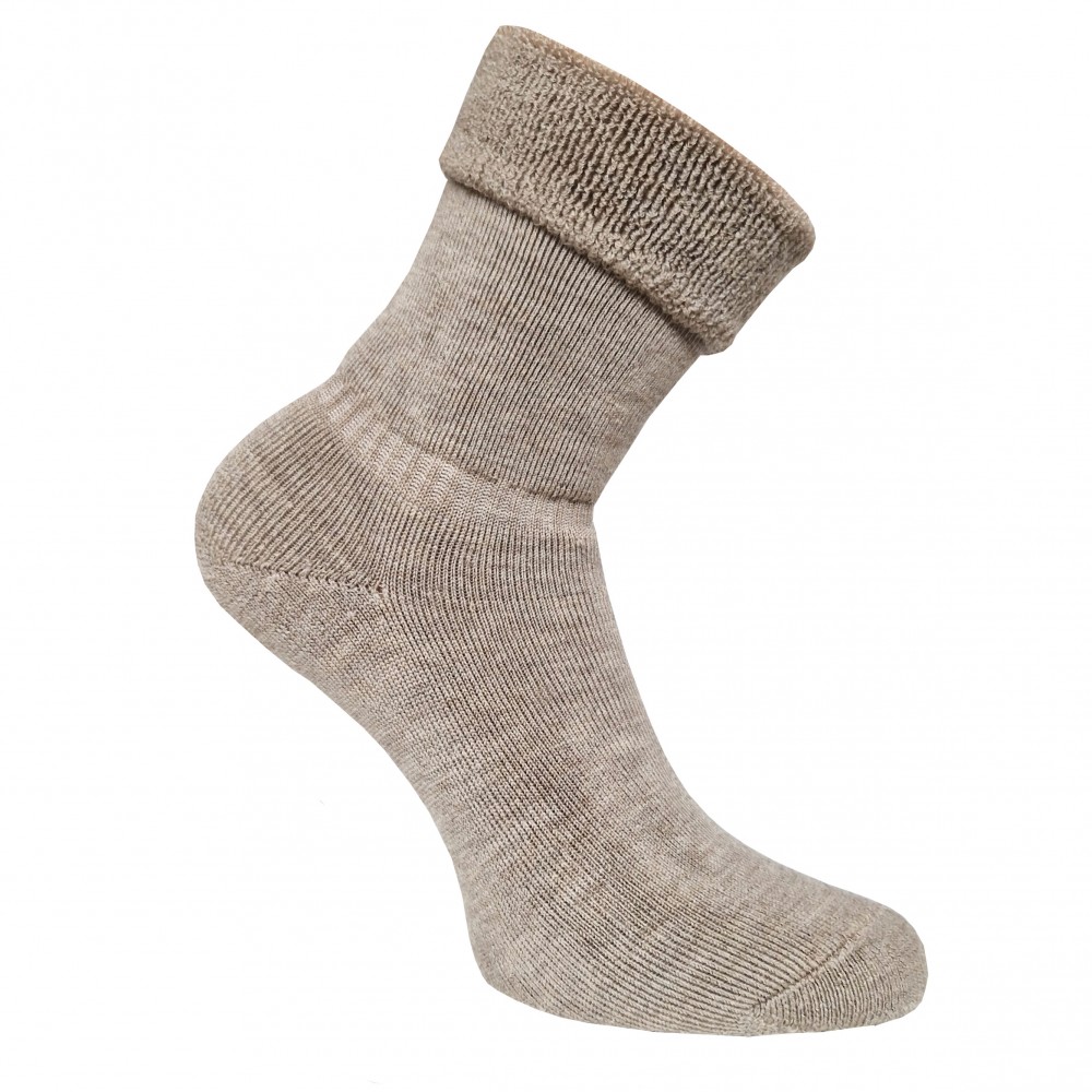 Vegateksa meriinofroteest sokid, pruun melange Vegateksa meriinofroteest sokid, pruun melange Villariided - HellyK - Kvaliteetsed lasteriided, villariided, barefoot jalatsid