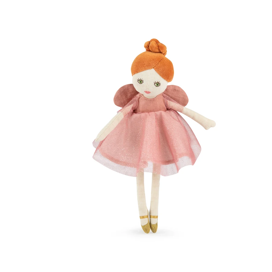 Moulin Roty väike haldjanukk Isaline, lilla Kaisukad ja kaltsunukud - HellyK - Kvaliteetsed lasteriided, villariided, barefoot jalatsid