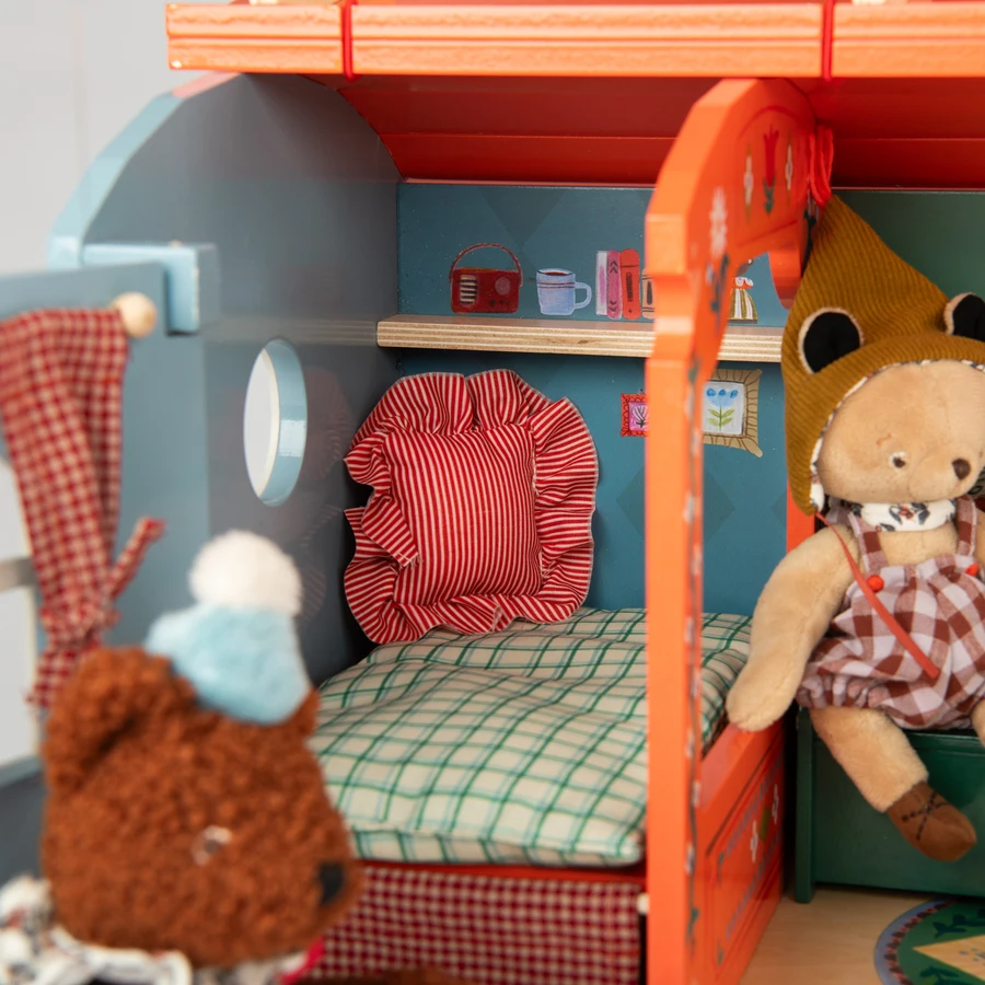 Moulin Roty haagissuvila Les Minouchkas Mänguasjad - HellyK - Kvaliteetsed lasteriided, villariided, barefoot jalatsid