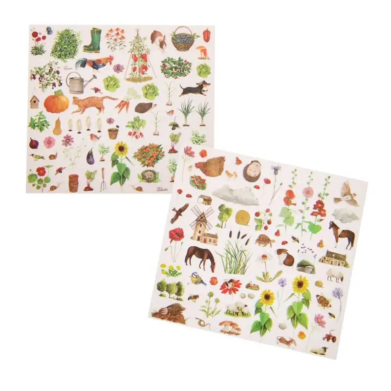 Moulin Roty Aedniku kleepsud The Garden of the Mill Moulin Roty Aedniku kleepsud The Garden of the Mill Mänguasjad - HellyK - Kvaliteetsed lasteriided, villariided, barefoot jalatsid