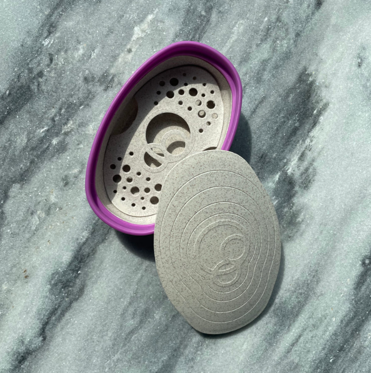 FOAMIE kaasaskantav karp tahkete keha- ja juuksehooldustoodete hoiustamiseks, lilla Hooldusvahendid, kosmeetika ja aksessuaarid - HellyK - Kvaliteetsed lasteriided, villariided, barefoot jalatsid