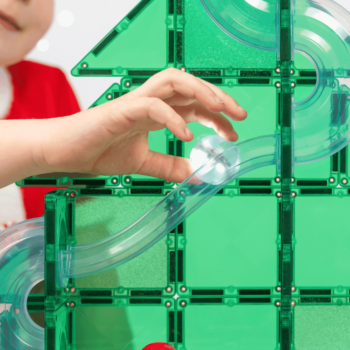 Connetix Special Edition Christmas Tree Ball Run 71pc🎄 Connetix Special Edition Christmas Tree Ball Run 71pc🎄 CONNETIX magnetklotsid - HellyK - Kvaliteetsed lasteriided, villariided, barefoot jalatsid