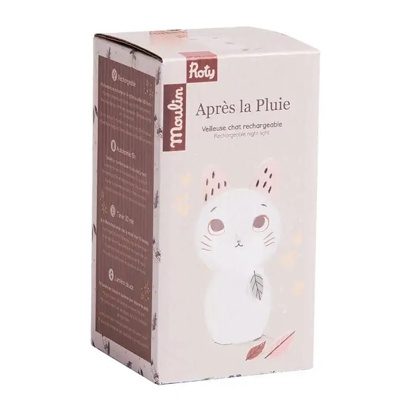 Moulin Roty öölamp, kass Moulin Roty öölamp, kass Kodumaailm ja muud tarvikud - HellyK - Kvaliteetsed lasteriided, villariided, barefoot jalatsid