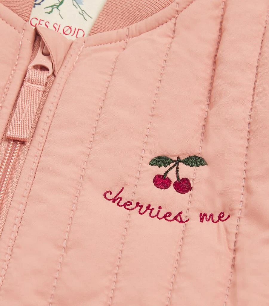 Konges Slojd Evi termokomplekt, cameo brown/cherries me Lasteriided - HellyK - Kvaliteetsed lasteriided, villariided, barefoot jalatsid