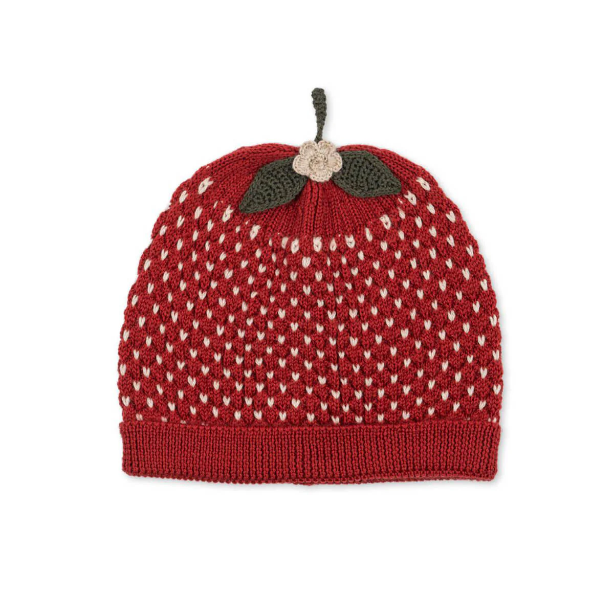 Konges Slojd meriinovillane maasikamüts, true red Konges Slojd meriinovillane maasikamüts, true red Villariided - HellyK - Kvaliteetsed lasteriided, villariided, barefoot jalatsid