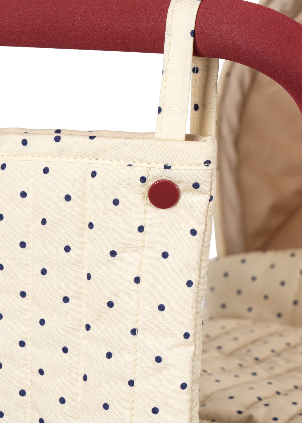 Konges Slojd Vintage stiilis nukuvanker Minnie, estate dot Konges Slojd Vintage stiilis nukuvanker Minnie, estate dot Mänguasjad - HellyK - Kvaliteetsed lasteriided, villariided, barefoot jalatsid