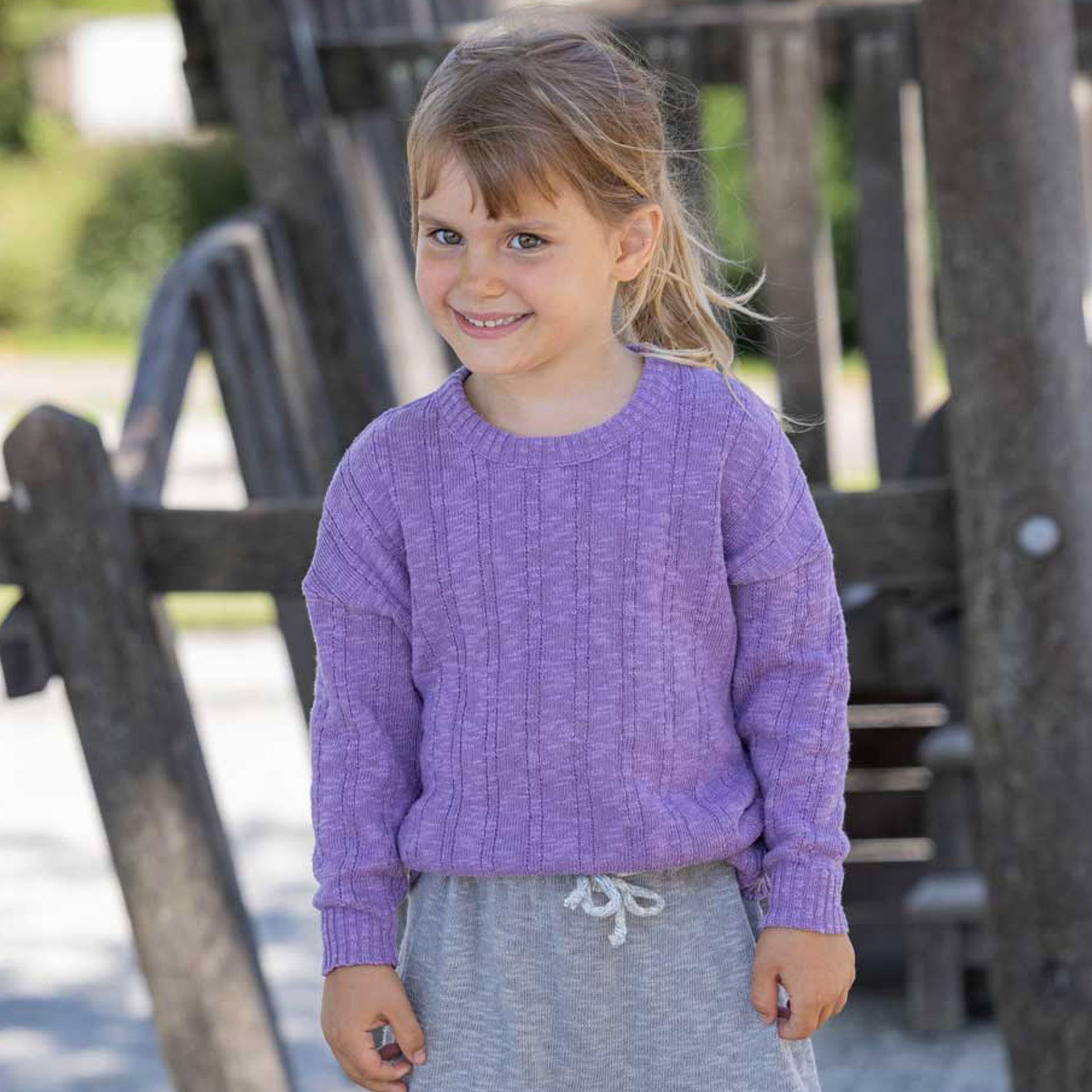 Disana linasesegune kampsun, lilac Disana - HellyK - Kvaliteetsed lasteriided, villariided, barefoot jalatsid