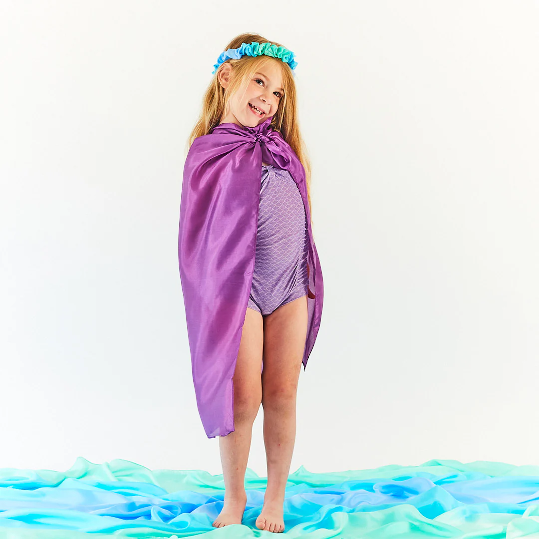 Sarah’s Silks mängusiid “Merineitsi soovid” Mänguasjad - HellyK - Kvaliteetsed lasteriided, villariided, barefoot jalatsid