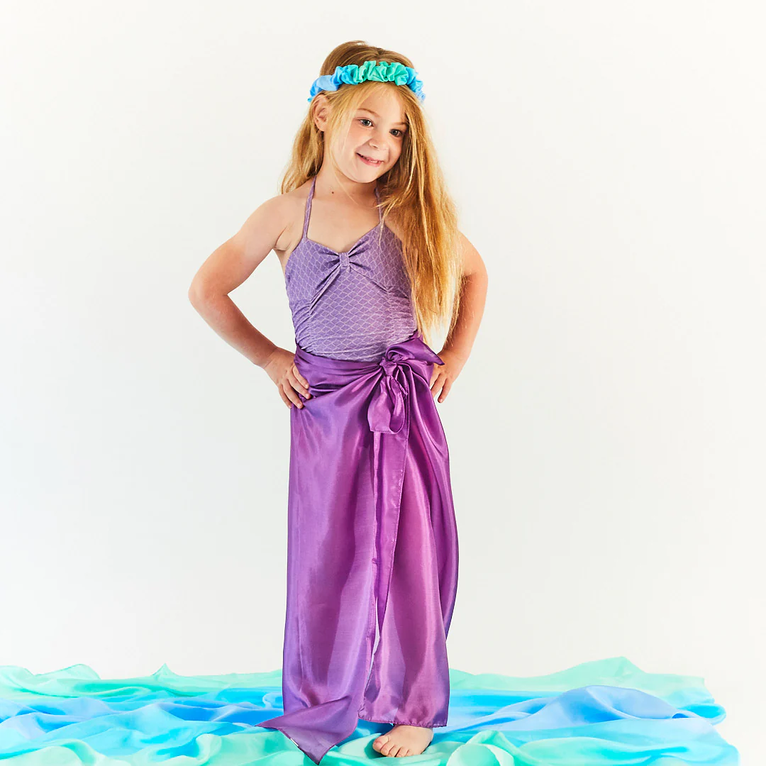 Sarah’s Silks mängusiid “Merineitsi soovid” Mänguasjad - HellyK - Kvaliteetsed lasteriided, villariided, barefoot jalatsid