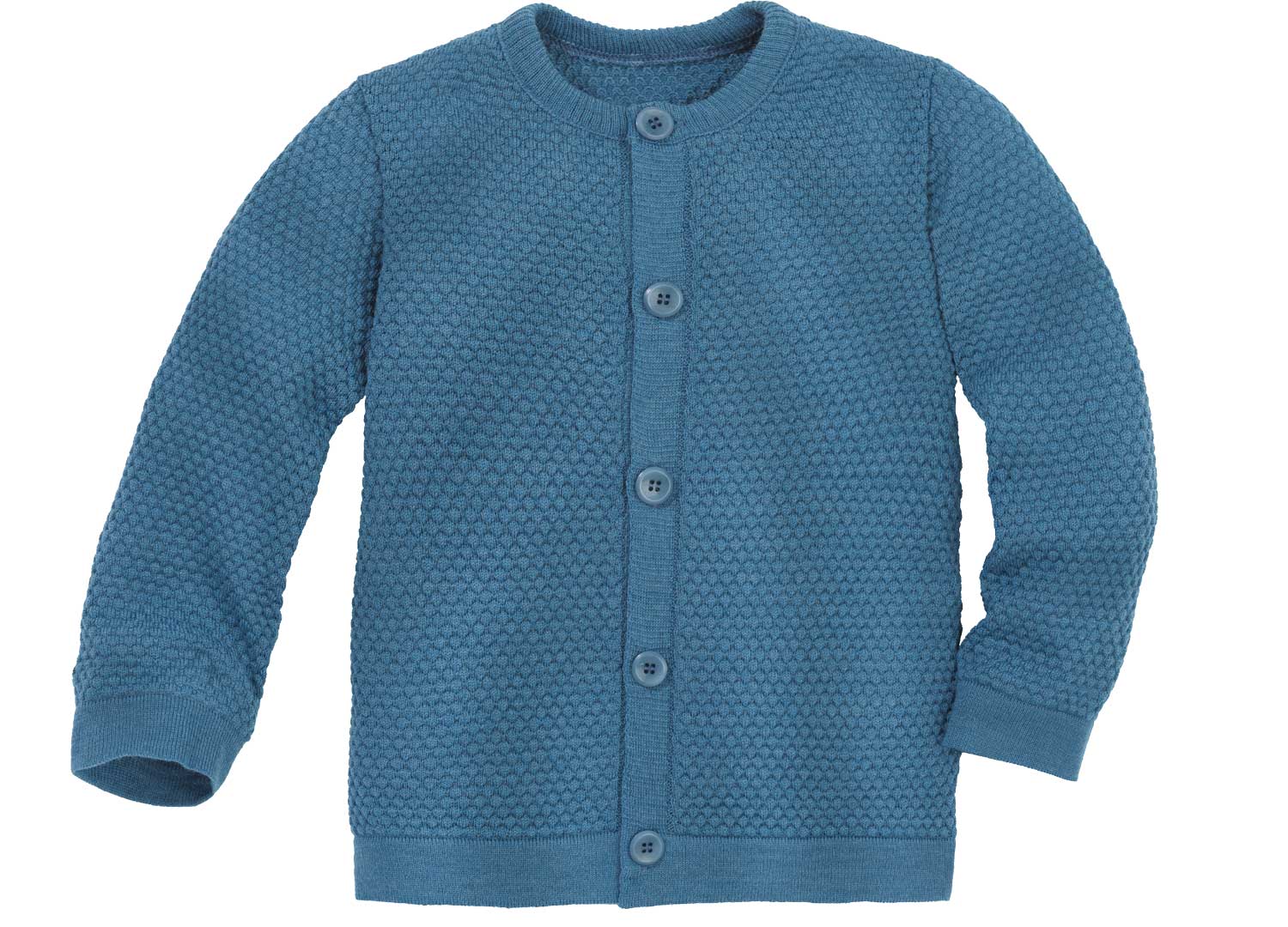 Disana meriinovillane kärjemustriga kardigan, dove blue Disana - HellyK - Kvaliteetsed lasteriided, villariided, barefoot jalatsid