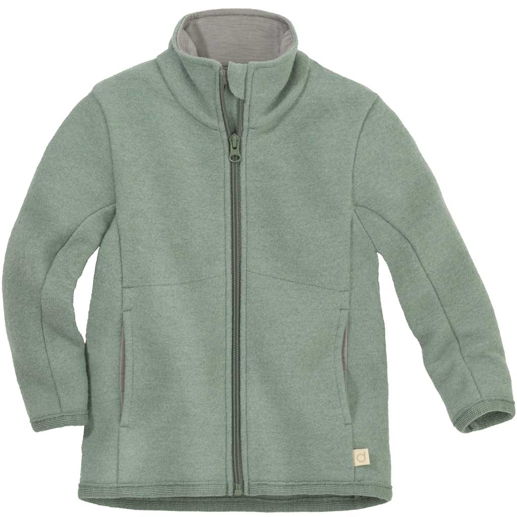 Disana tihedast villakangast lukuga jakk, lilac Disana - HellyK - Kvaliteetsed lasteriided, villariided, barefoot jalatsid