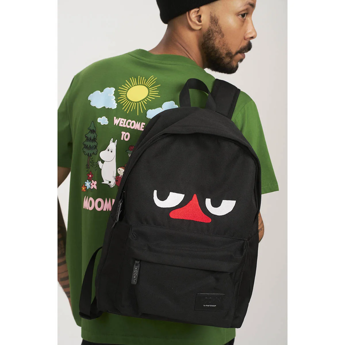 Moomin Nipsu 2 seljakott Haisuloom, black Mänguasjad - HellyK - Kvaliteetsed lasteriided, villariided, barefoot jalatsid