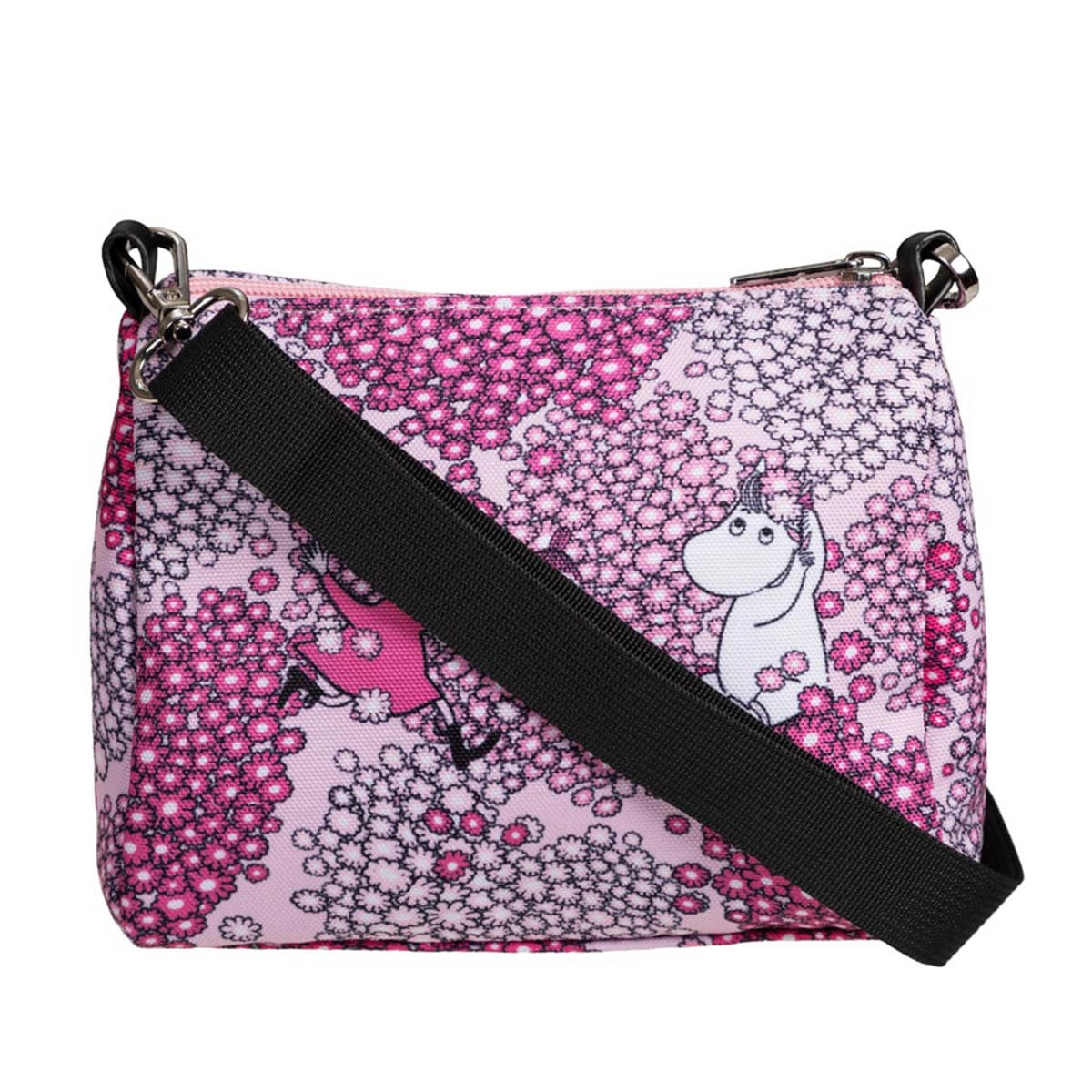 Moomin Lilla õlakott Friends, pink Mänguasjad - HellyK - Kvaliteetsed lasteriided, villariided, barefoot jalatsid