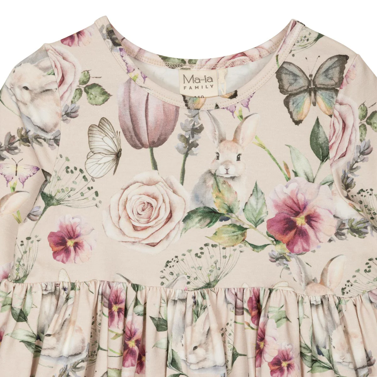 Ma-ia Family kleit Violet, beige Kleidid/seelikud/komplektid - HellyK - Kvaliteetsed lasteriided, villariided, barefoot jalatsid