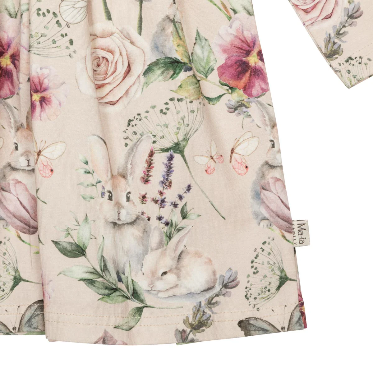 Ma-ia Family kleit Violet, beige Kleidid/seelikud/komplektid - HellyK - Kvaliteetsed lasteriided, villariided, barefoot jalatsid