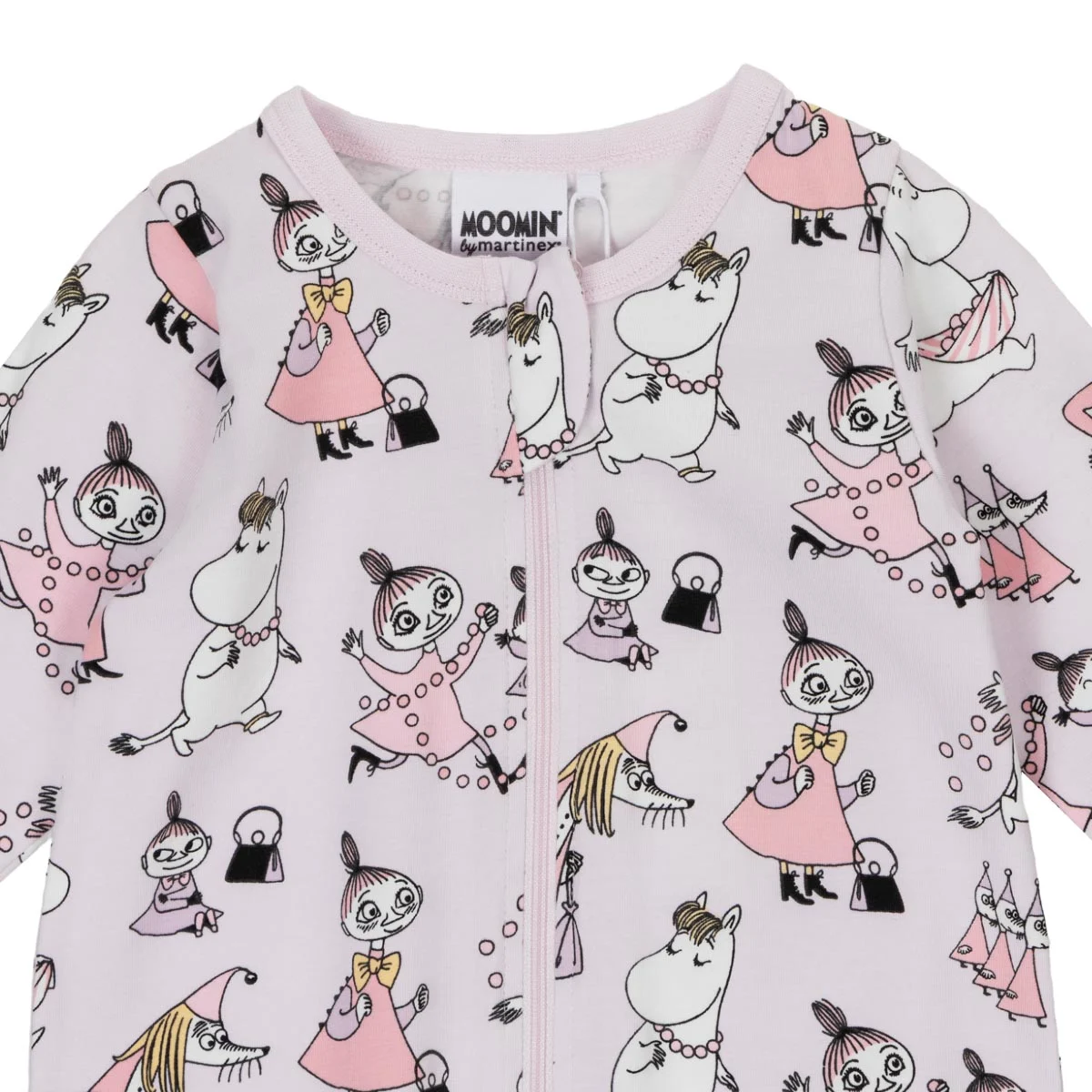 Moomin Pearl Play pidžaama, lilac Lasteriided - HellyK - Kvaliteetsed lasteriided, villariided, barefoot jalatsid