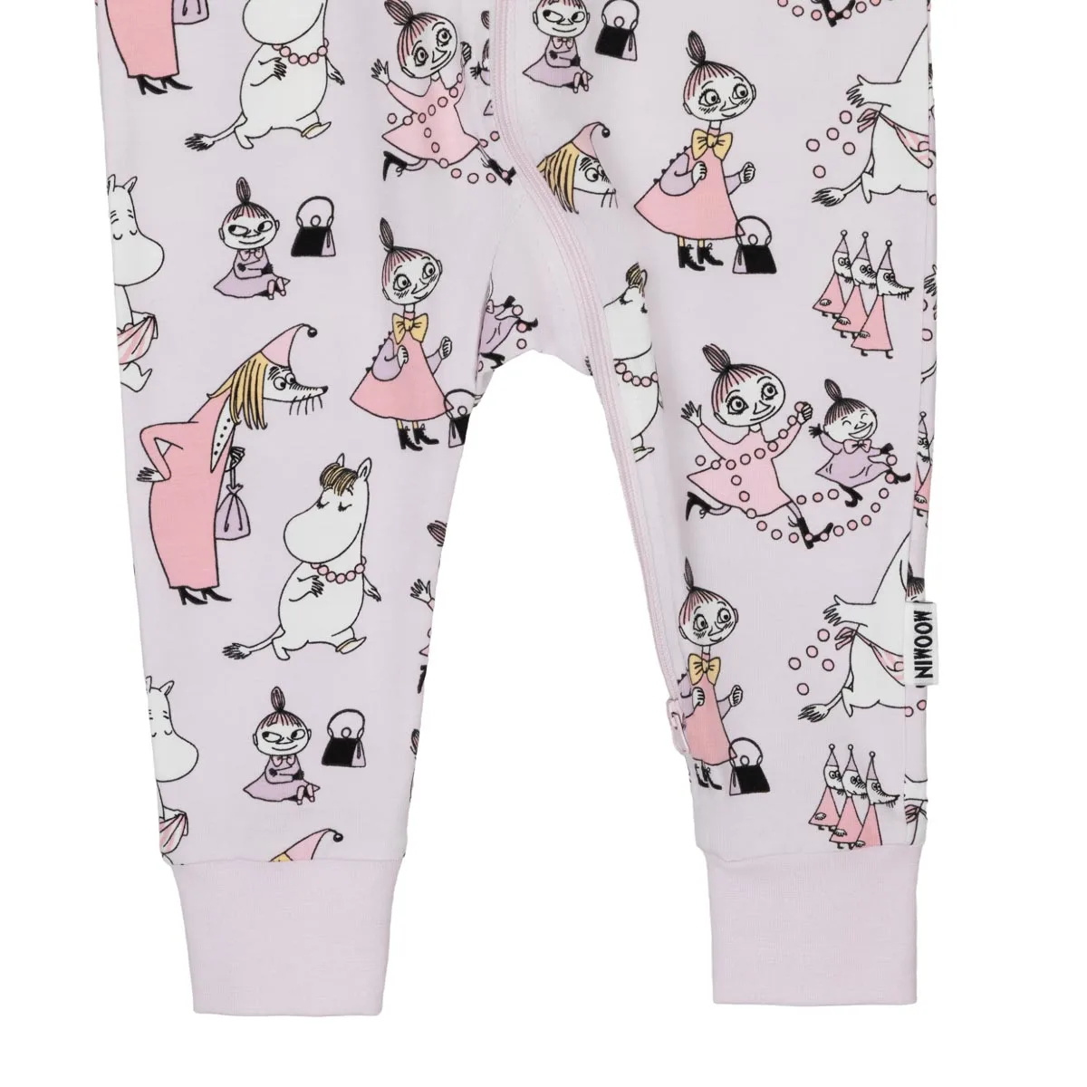 Moomin Pearl Play pidžaama, lilac Lasteriided - HellyK - Kvaliteetsed lasteriided, villariided, barefoot jalatsid