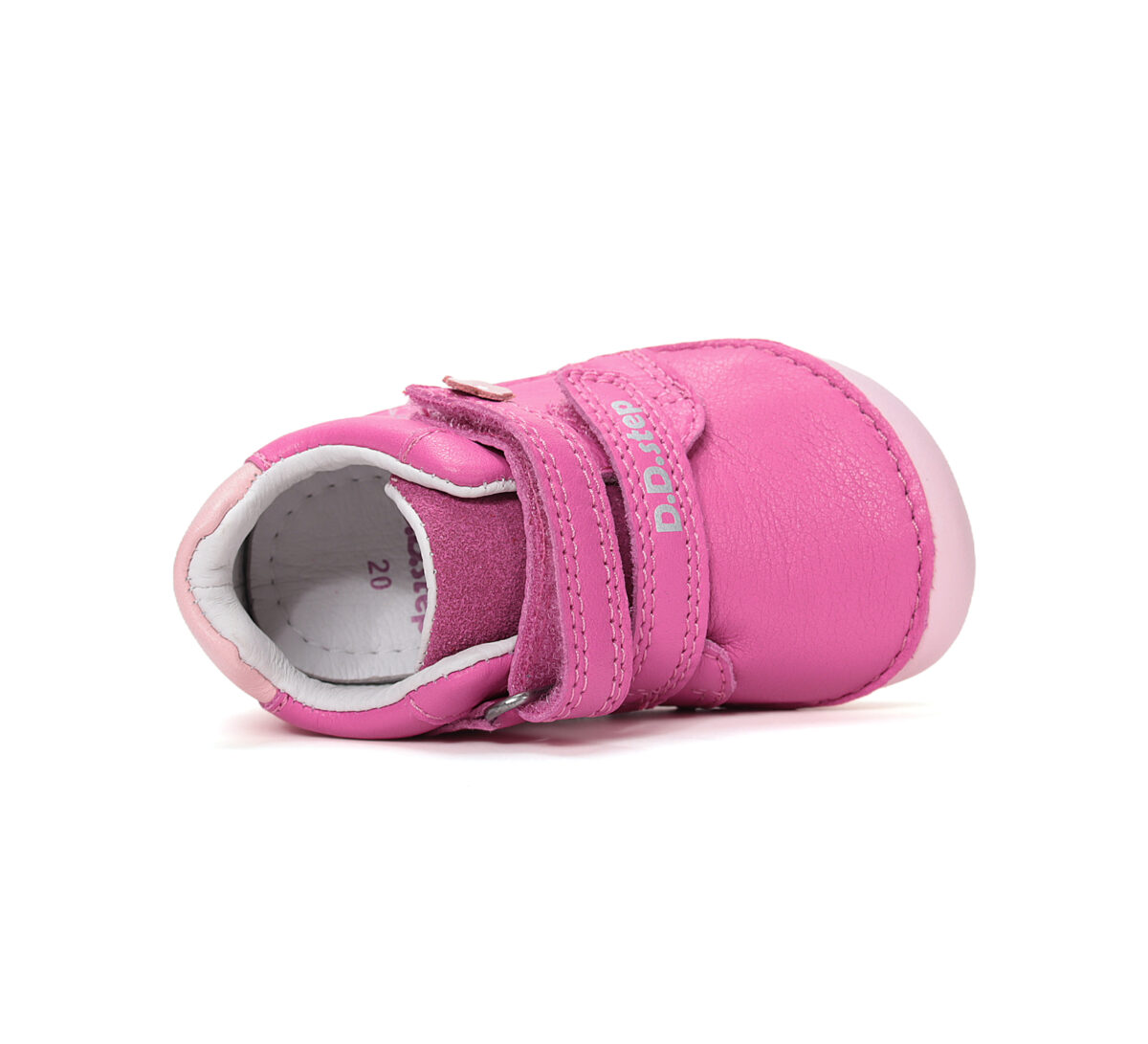 D.D.Step siledast nahast tossud, hot pink/linnuke D.D.Step siledast nahast tossud, hot pink/linnuke D.D.Step - HellyK - Kvaliteetsed lasteriided, villariided, barefoot jalatsid