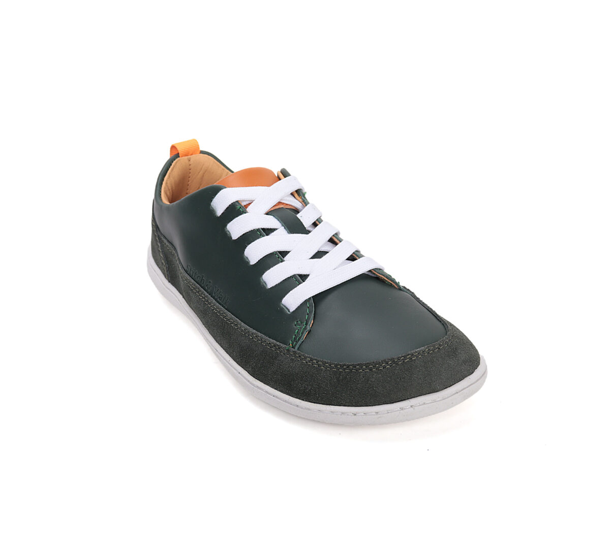 Stitch & Walk nahast vabaajajalanõud, emerald Kevad/sügis - HellyK - Kvaliteetsed lasteriided, villariided, barefoot jalatsid