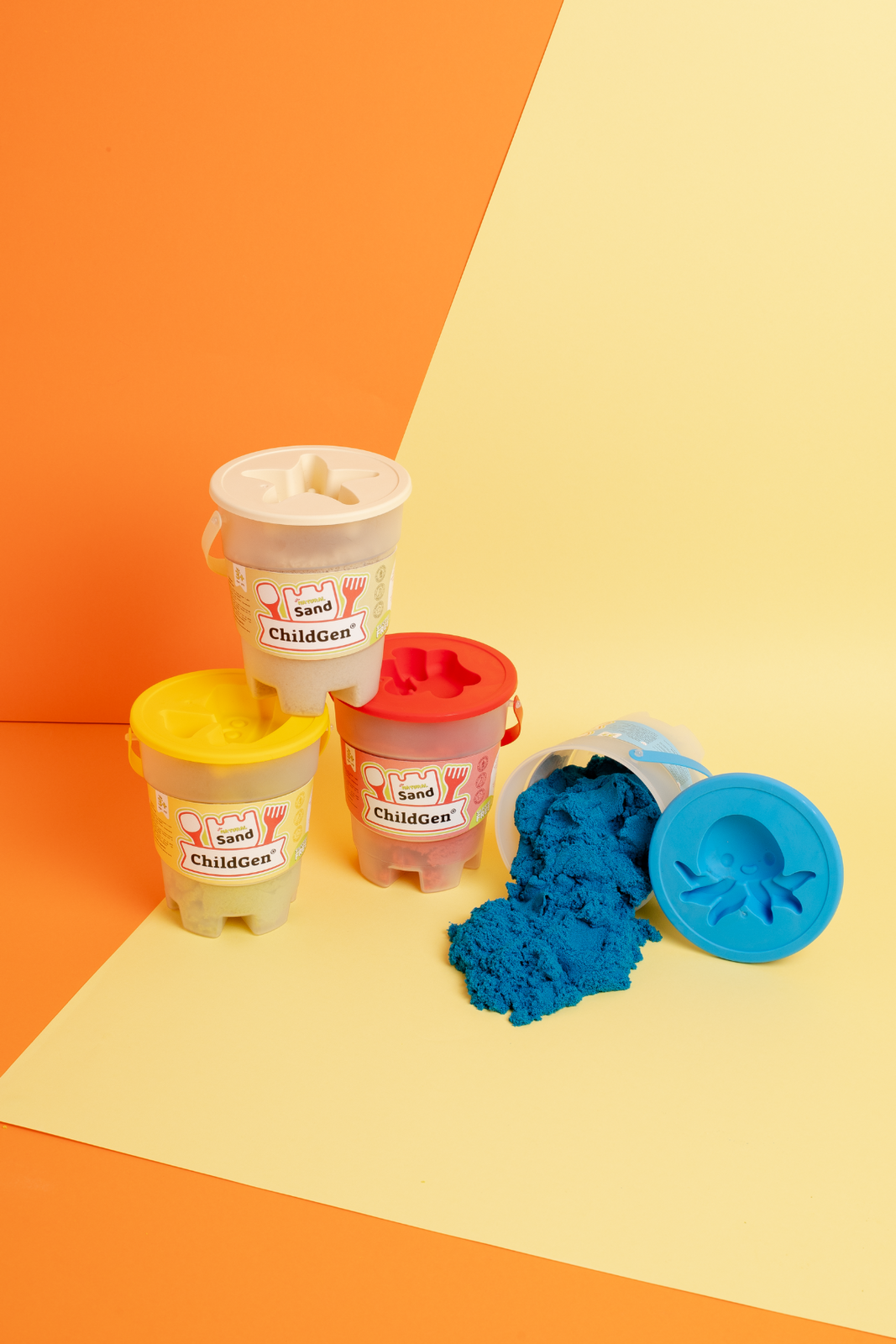 ChildGen Maagiline liiv 500 gr, sinine Mänguasjad - HellyK - Kvaliteetsed lasteriided, villariided, barefoot jalatsid