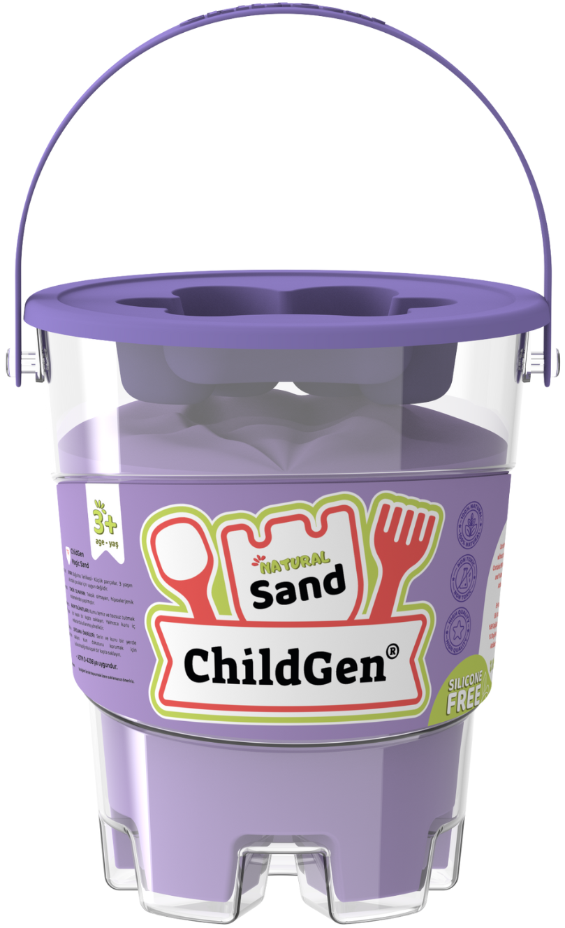 ChildGen Maagiline liiv 500 gr, lilla Mänguasjad - HellyK - Kvaliteetsed lasteriided, villariided, barefoot jalatsid