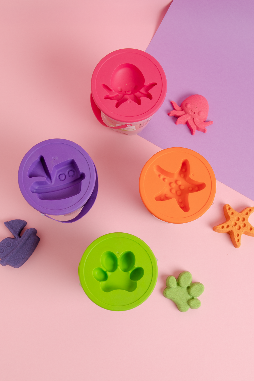 ChildGen Maagiline liiv 500 gr, lilla Mänguasjad - HellyK - Kvaliteetsed lasteriided, villariided, barefoot jalatsid