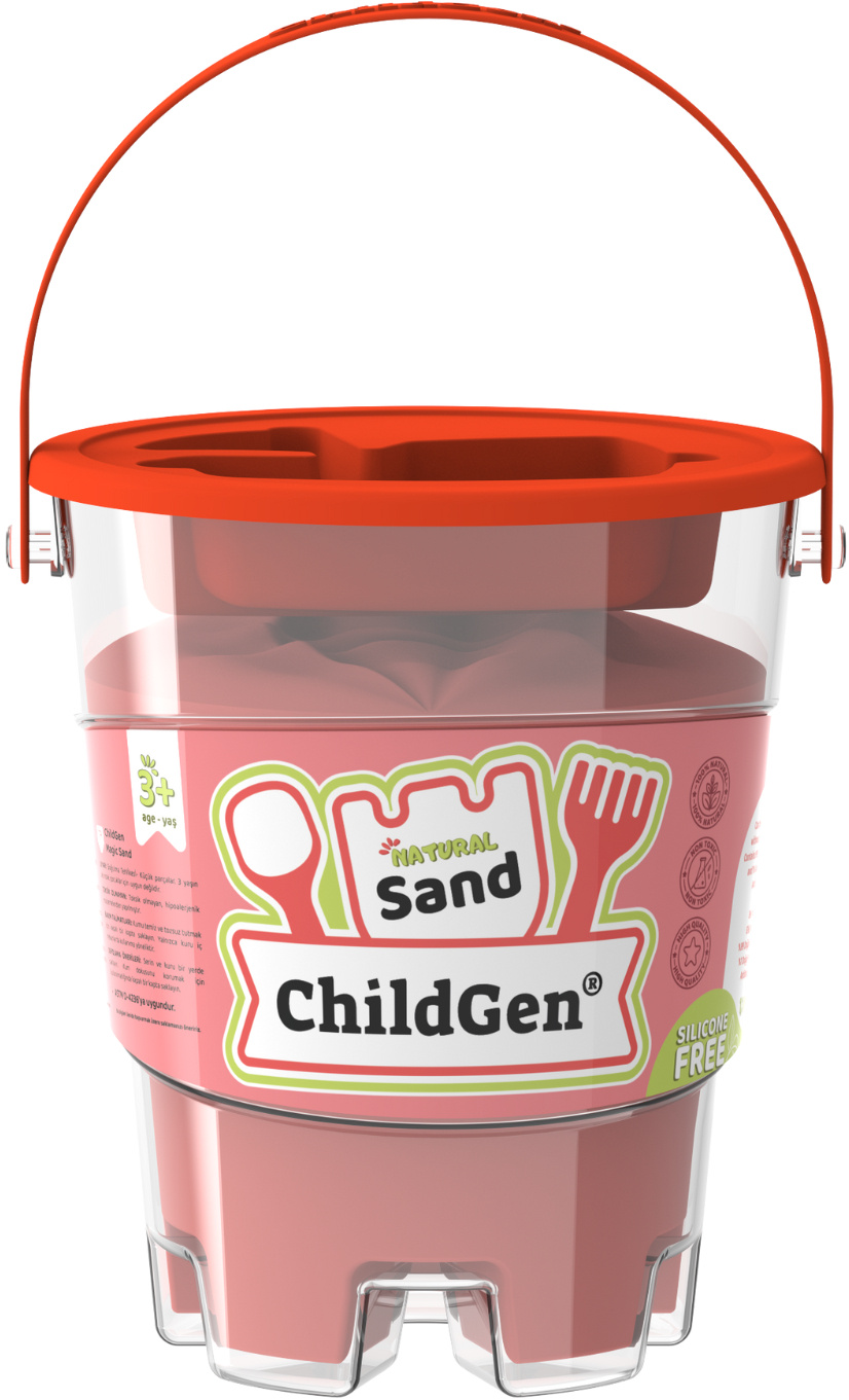 ChildGen Maagiline liiv 500 gr, punane Mänguasjad - HellyK - Kvaliteetsed lasteriided, villariided, barefoot jalatsid