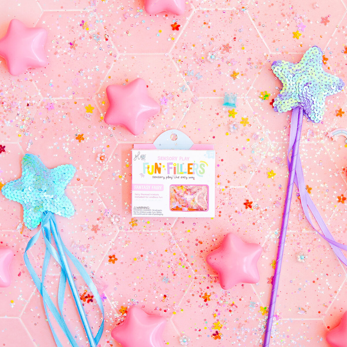 Glo Pals Maagilised sensoorsed purgilisandid, fairy Glo Pals Maagilised sensoorsed purgilisandid, fairy Glo Pals helendavad valguskuubikud - HellyK - Kvaliteetsed lasteriided, villariided, barefoot jalatsid