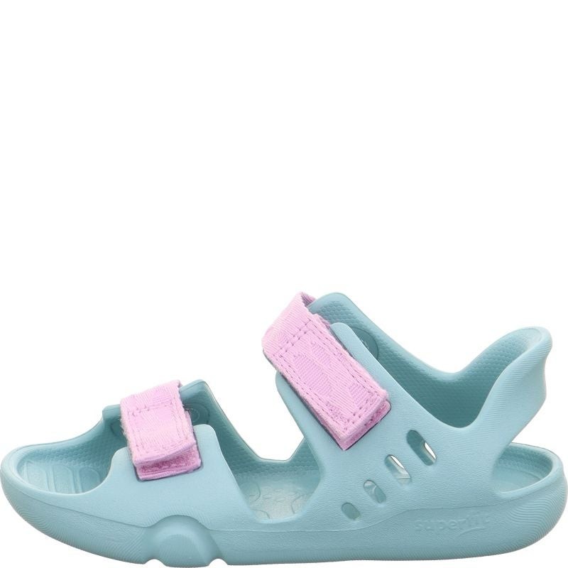 Superfit Splash-S sandaalid, helesinine/lilla Laste barefoot-jalatsid - HellyK - Kvaliteetsed lasteriided, villariided, barefoot jalatsid