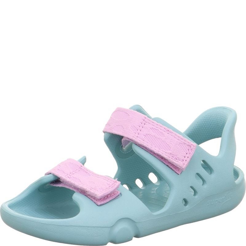 Superfit Splash-S sandaalid, helesinine/lilla Laste barefoot-jalatsid - HellyK - Kvaliteetsed lasteriided, villariided, barefoot jalatsid