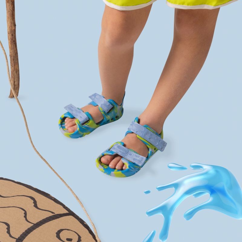 Superfit Splash-S sandaalid, türkiis/heleroheline Laste barefoot-jalatsid - HellyK - Kvaliteetsed lasteriided, villariided, barefoot jalatsid