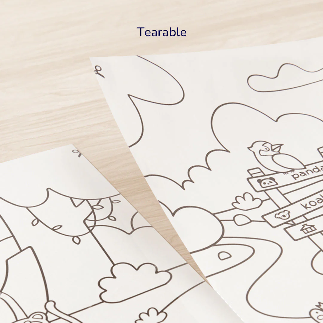 Mideer kleebitav värvipildirull, maagiline loomaaed Joonistustarbed / meisterdamine / käsitöö - HellyK - Kvaliteetsed lasteriided, villariided, barefoot jalatsid