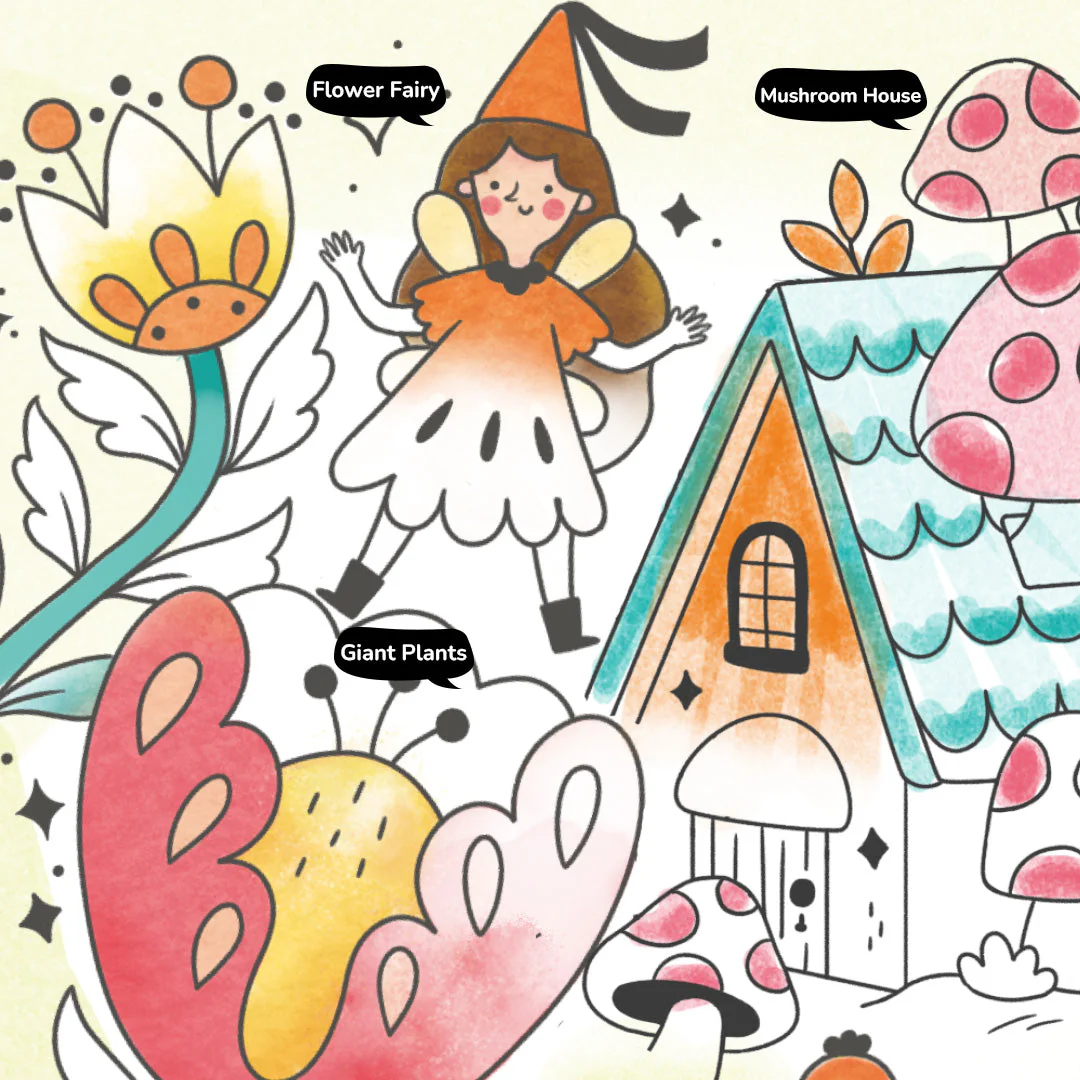 Mideer akvarellmaalikomplekt, nõiutud aed Joonistustarbed / meisterdamine / käsitöö - HellyK - Kvaliteetsed lasteriided, villariided, barefoot jalatsid