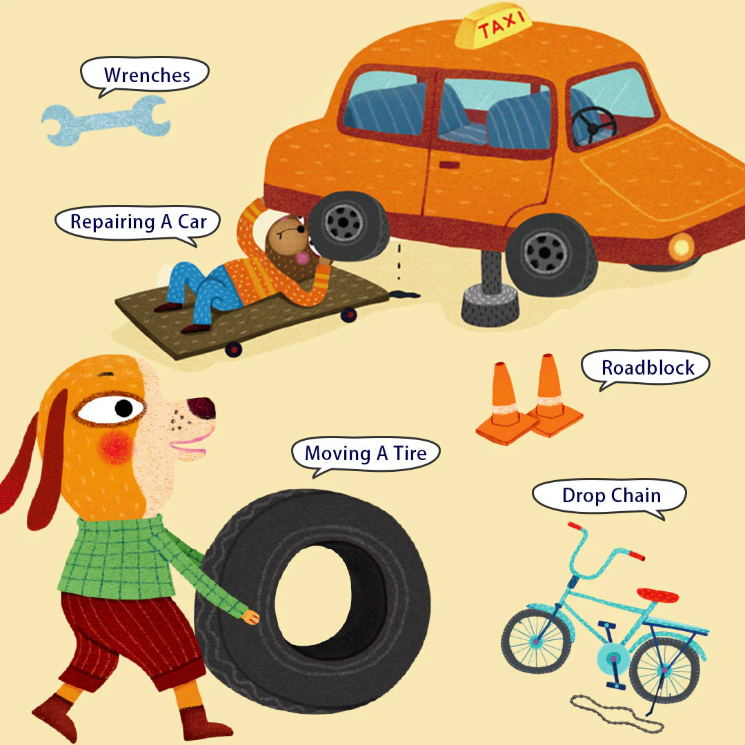 Mideer kaasaskantav pusle, garaaž Mänguasjad - HellyK - Kvaliteetsed lasteriided, villariided, barefoot jalatsid