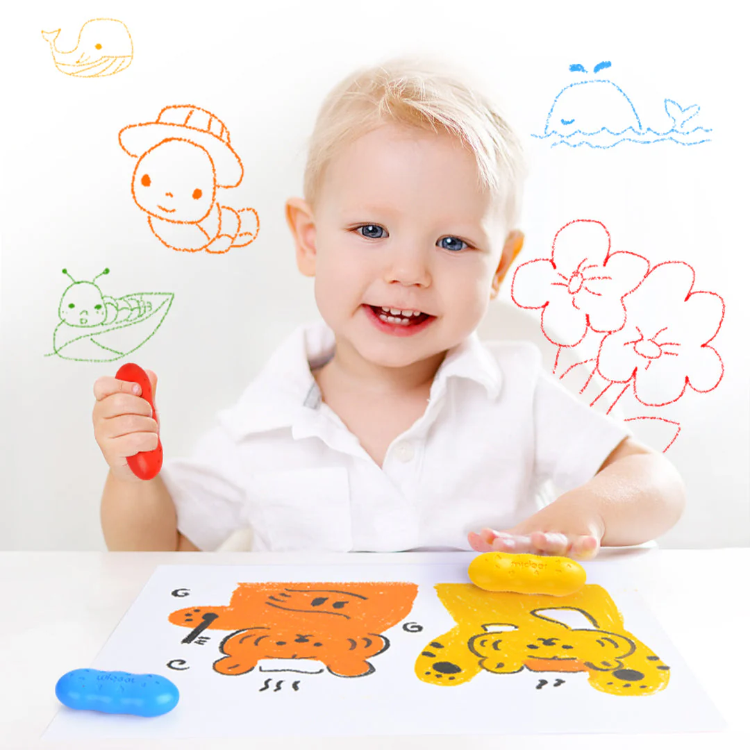 Mideer mesilasvahast kriidid, 8 värvi Joonistustarbed / meisterdamine / käsitöö - HellyK - Kvaliteetsed lasteriided, villariided, barefoot jalatsid