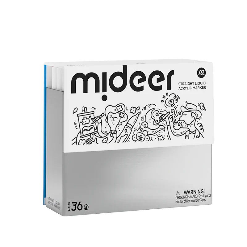 Mideer täidetavad akrüülmarkerid pehme otsaga, 36 värvi Joonistustarbed / meisterdamine / käsitöö - HellyK - Kvaliteetsed lasteriided, villariided, barefoot jalatsid