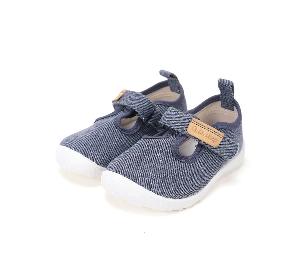 D.D.Step puuvillasest kangast sisejalatsid, royal blue 086 D.D.Step - HellyK - Kvaliteetsed lasteriided, villariided, barefoot jalatsid