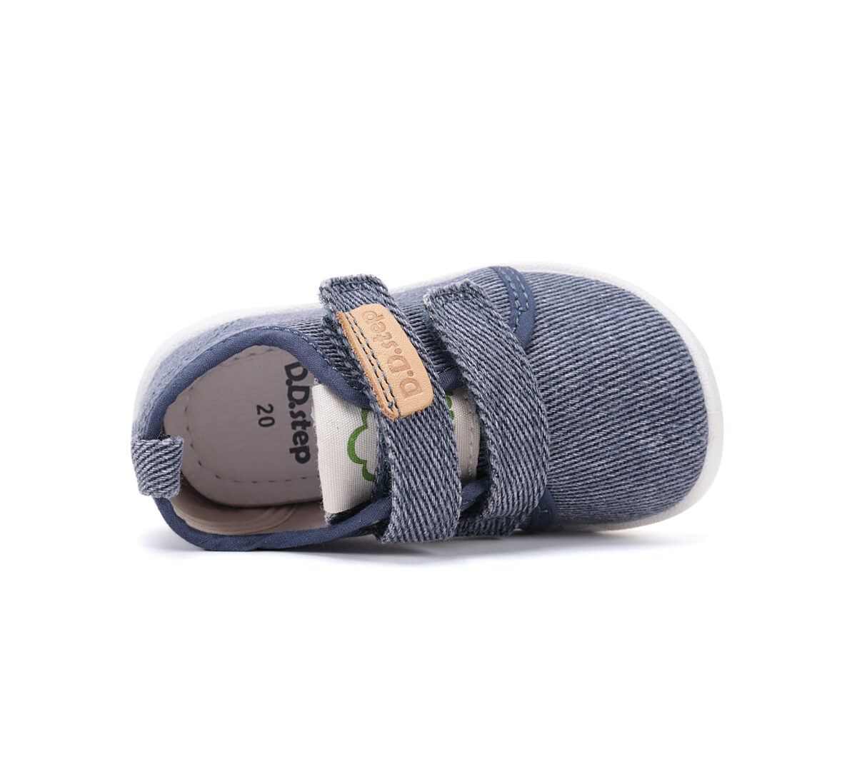 D.D.Step puuvillasest kangast sisejalatsid, royal blue 086 D.D.Step puuvillasest kangast sisejalatsid, royal blue 086 D.D.Step - HellyK - Kvaliteetsed lasteriided, villariided, barefoot jalatsid