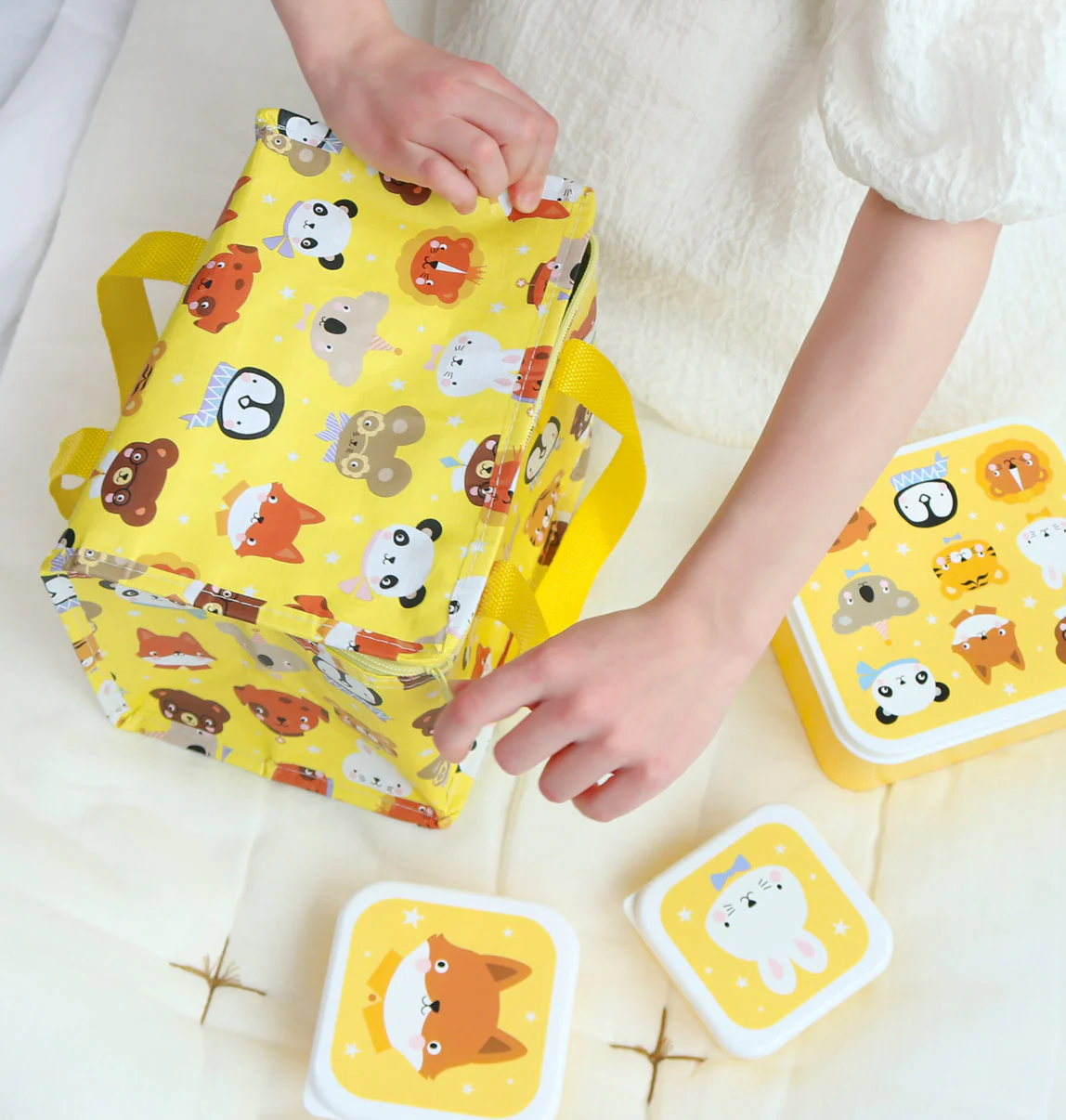 A Little Lovely Company toidukott, animal friends Kodumaailm ja muud tarvikud - HellyK - Kvaliteetsed lasteriided, villariided, barefoot jalatsid